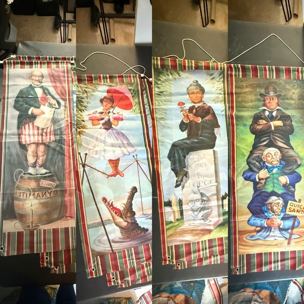 Disney Stretching Room Portraits Tapestry